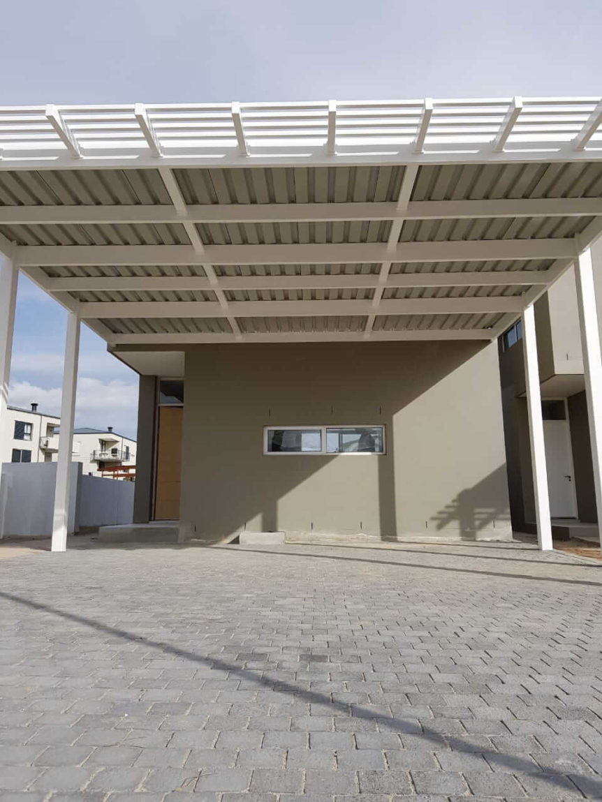 double-carport with-chromadeck-sheeting