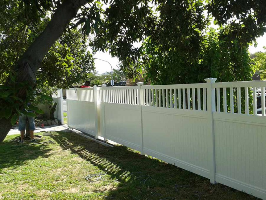 PVC Semi-Private Fencing